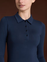 Polo in Jersey Strech Winter Viscosa Viola Donna - Ragno