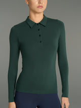 Polo in Jersey Strech Winter Viscosa Verdi Donna - Ragno