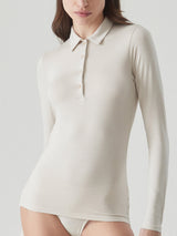 Polo in Jersey Strech Winter Viscosa Grigi Donna - Ragno