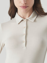 Polo in Jersey Strech Winter Viscosa Grigi Donna - Ragno