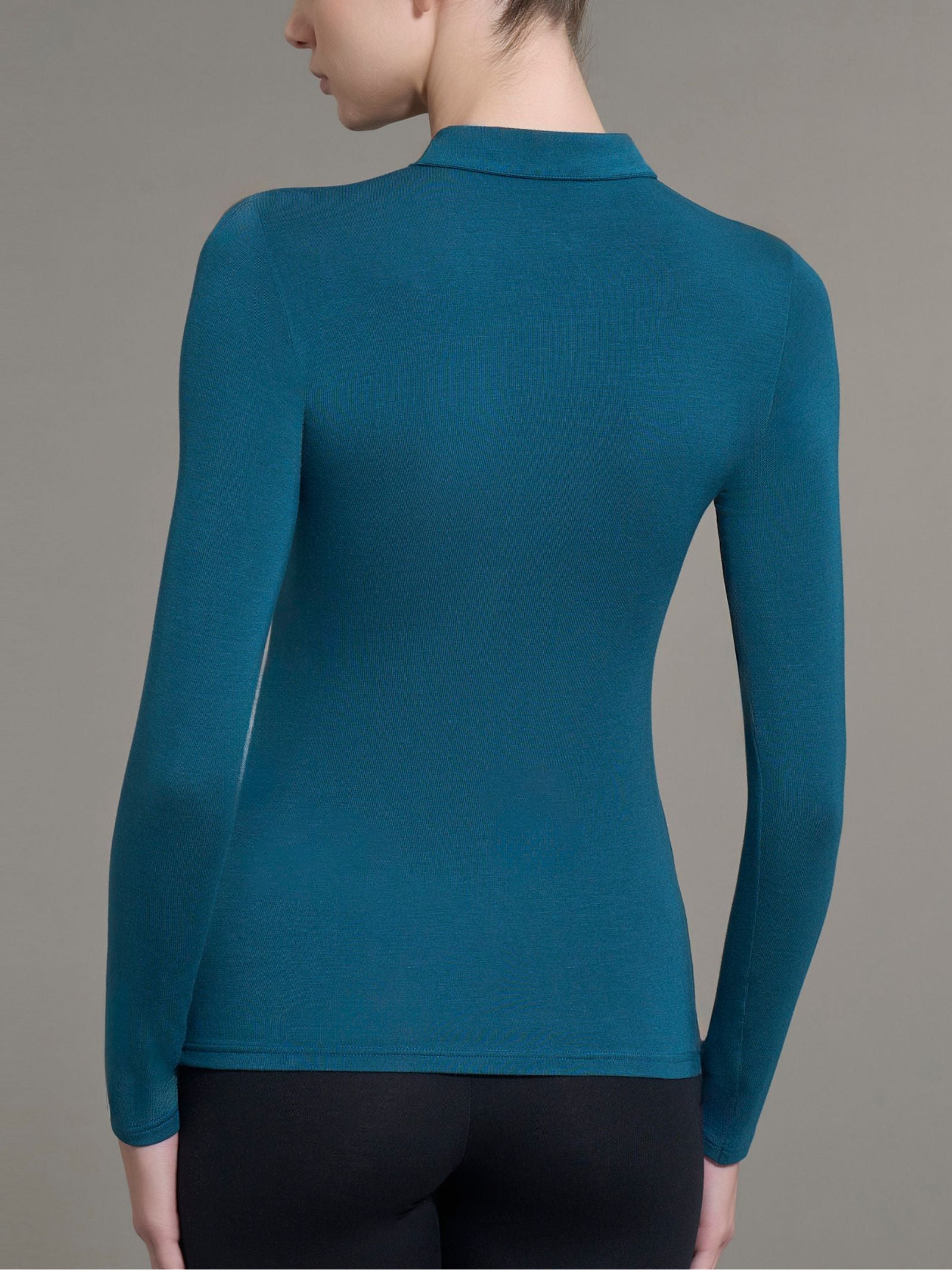 Polo in Eco Viscosa Blu Donna - Ragno