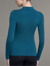 Polo in Eco Viscosa Blu Donna - Ragno