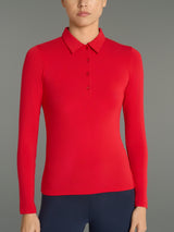 Polo in Jersey Strech Winter Viscosa Rossi Donna - Ragno