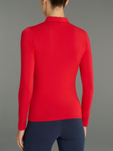 Polo in Jersey Strech Winter Viscosa Rossi Donna - Ragno
