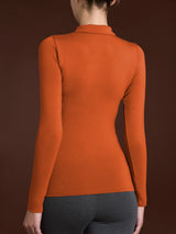 Polo in Jersey Strech Winter Viscosa Arancioni Donna - Ragno