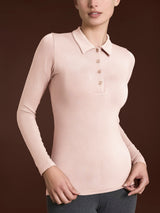 Polo in Jersey Strech Winter Viscosa Rosa Donna - Ragno