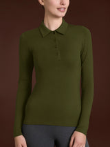 Polo in Jersey Strech Winter Viscosa Verdi Donna - Ragno