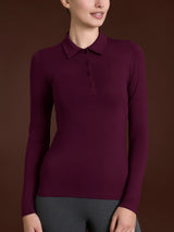 Polo in Jersey Strech Winter Viscosa Viola Donna - Ragno