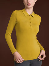 Polo in Jersey Strech Winter Viscosa Gialli Donna - Ragno