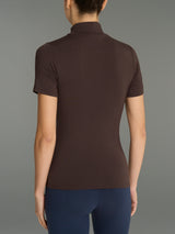 Maglietta collo alto in Jersey Strech Winter Viscosa Marroni Donna - Ragno