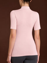 Maglietta collo alto in Jersey Strech Winter Viscosa Rosa Donna - Ragno