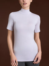 Maglietta collo alto in Jersey Strech Winter Viscosa Rosa Donna - Ragno