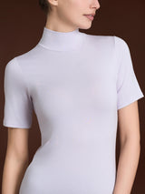 Maglietta collo alto in Eco Viscosa Rosa Donna - Ragno