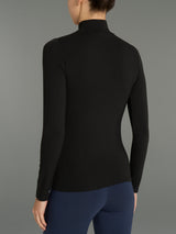 Lupetto in Jersey Strech Winter Viscosa Neri Donna - Ragno