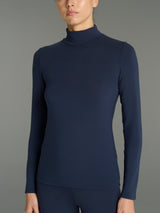 Lupetto in Jersey Strech Winter Viscosa Blu Donna - Ragno