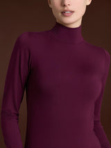 Lupetto in Jersey Strech Winter Viscosa Viola Donna - Ragno