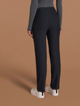 Pantalone dritto in maglia flanella Blu Donna - Ragno