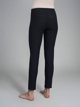 Pantalone alla caviglia in maglia flanella Neri Donna - Ragno