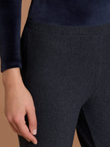 Pantalone alla caviglia in maglia flanella Blu Donna - Ragno