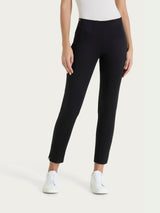 Pantalone capri con spacchetti in Satin Power Neri Donna - Ragno