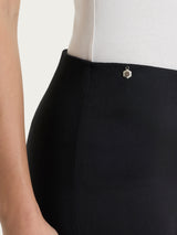 Pantalone capri con spacchetti in Satin Power Neri Donna - Ragno