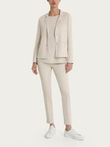 Pantalone capri con spacchetti in Satin Power Bianchi Donna - Ragno