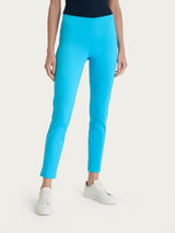 Pantalone capri con spacchetti in Satin Power Azzurri Donna - Ragno