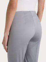 Pantalone capri con spacchetti in Satin Power Grigi Donna - Ragno