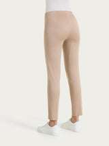 Pantalone capri con spacchetti in Satin Power Marroni Donna - Ragno