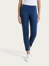 Pantalone capri con spacchetti in Satin Power Blu Donna - Ragno