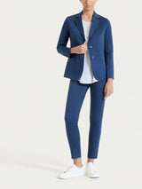 Pantalone capri con spacchetti in Satin Power Blu Donna - Ragno
