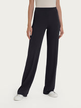 Pantalone ampio in jersey di viscosa crêpe Neri Donna - Ragno