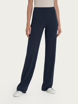 Pantalone ampio in jersey di viscosa crêpe Blu Donna - Ragno