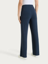 Pantalone ampio in jersey di viscosa crêpe Blu Donna - Ragno