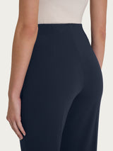 Pantalone ampio in jersey di viscosa crêpe Blu Donna - Ragno