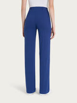 Pantalone ampio in jersey di viscosa crêpe Blu Donna - Ragno