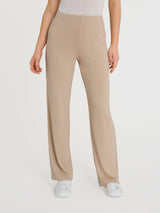 Pantalone ampio in jersey di viscosa crêpe Marroni Donna - Ragno