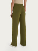 Pantalone ampio in jersey di viscosa crêpe Verdi Donna - Ragno