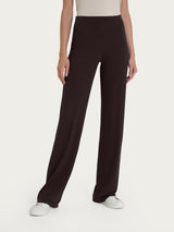 Pantalone ampio in jersey di viscosa crêpe Marroni Donna - Ragno