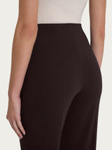 Pantalone ampio in jersey di viscosa crêpe Marroni Donna - Ragno
