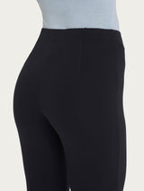 Pantalone capri con spacchetti in jersey di viscosa crêpe Neri Donna - Ragno