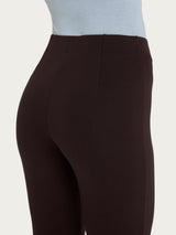 Pantalone capri con spacchetti in jersey di viscosa crêpe Marroni Donna - Ragno