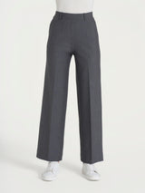 Pantalone ampio alla caviglia in Compact Neri Donna - Ragno