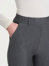 Pantalón ancho hasta el tobillo en Compact Negro para mujer - Ragno