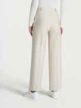 Pantalone ampio alla caviglia in Compact Bianchi Donna - Ragno