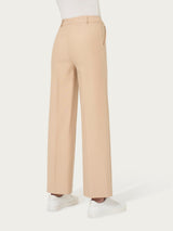 Pantalone ampio alla caviglia in Compact Marroni Donna - Ragno