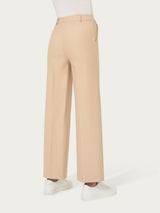 Pantalone ampio alla caviglia in Compact Marroni Donna - Ragno