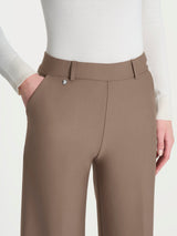 Pantalone ampio alla caviglia in Compact Marroni Donna - Ragno