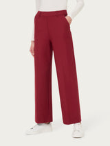 Pantalone ampio alla caviglia in Compact Rossi Donna - Ragno