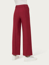 Pantalone ampio alla caviglia in Compact Rossi Donna - Ragno